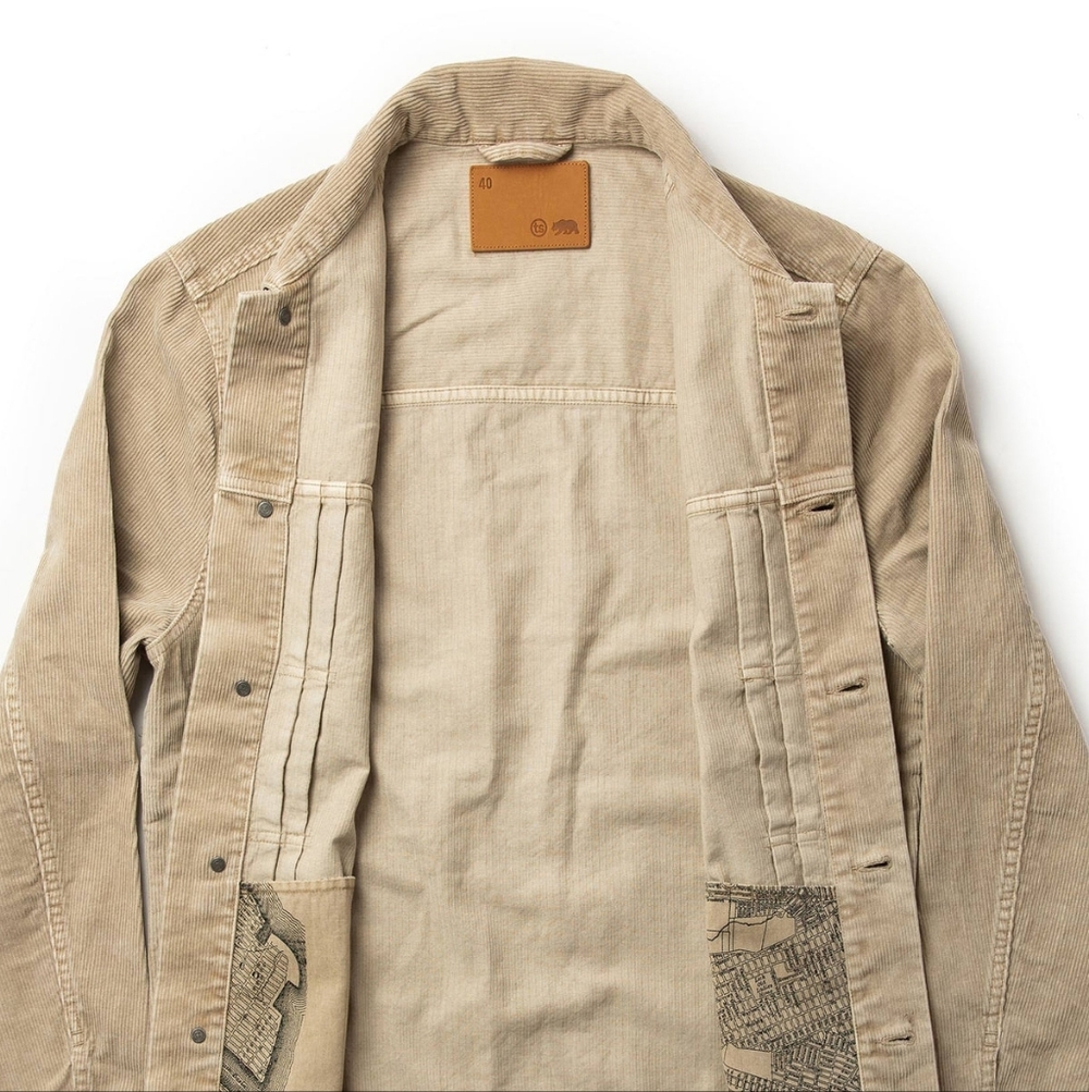 Taylor Stitch Dispatch Jacket In Khaki Cord 42